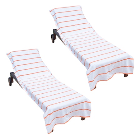 Monarch Brands Chaise Lounge Covers , Orange, 12PK CC-HS3085OR-2PK-CS